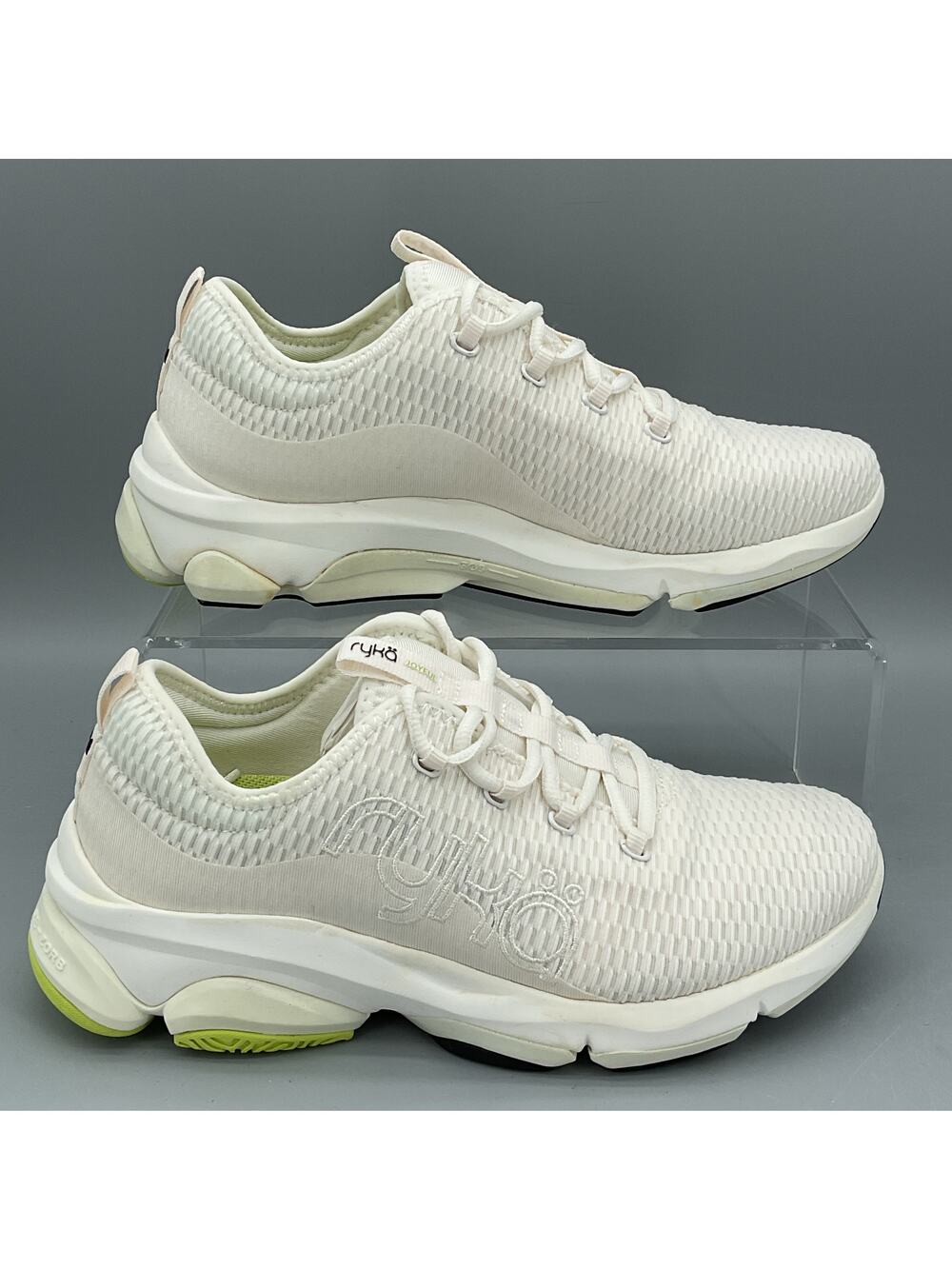 NEW Ryka Women’s Joyful Walking Sneakers White Size 6W